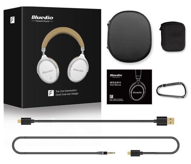 Bluedio F2 ANC Białe - 402125 - zdjęcie 4